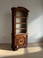 Antique Linen Lined Bookcase Cabinet BG273-15