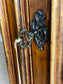 Antique Linen Lined Bookcase Cabinet BG273-15