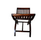 Vintage Wooden Curule Caned Seat Bench BG273-16