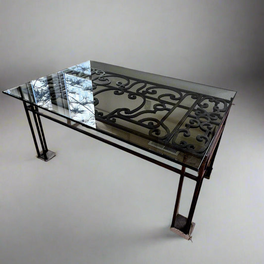 Scroll Iron Table w/Glass Top BG273-18