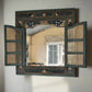 Beautifully Carved and Hand Painted Antique Mirror w/Shutters BG273-20