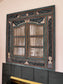 Beautifully Carved and Hand Painted Antique Mirror w/Shutters BG273-20