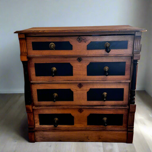 Antique 4 Drawer Dresser/Linen Cabinet BG273-37