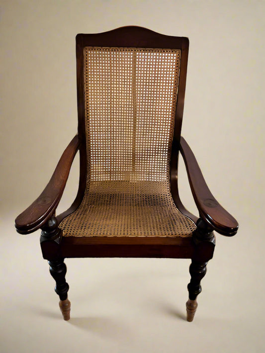 Set of 2 British Colonial Midcentury Plantation/Lounge Chairs BG273-38