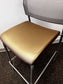 Sit on It Seating Focus Side Gold Counter Stool Mesh Back WDI224-8
