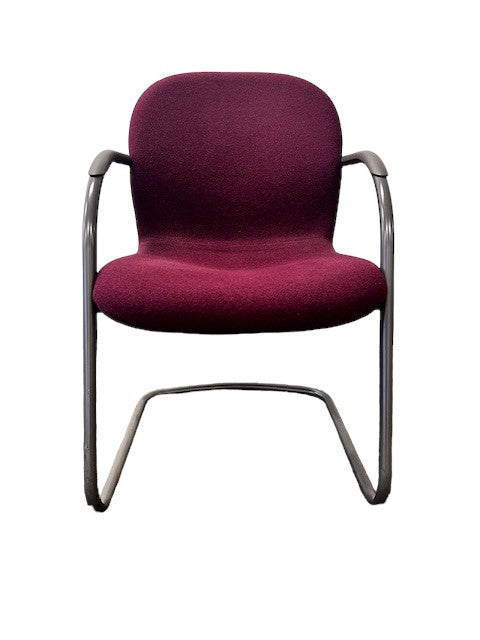 Herman Miller Low Profile Burgundy Side Chair WDI224-12