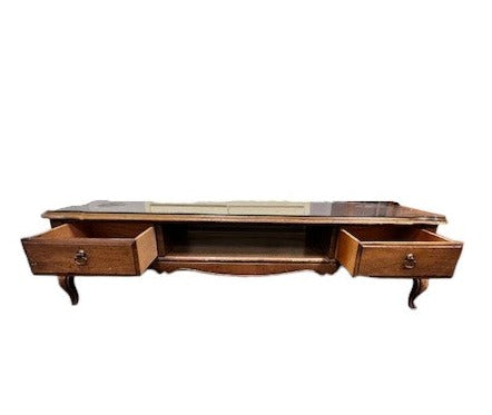 Antique Wood 2 Drawer Coffee Table  WDI224-20