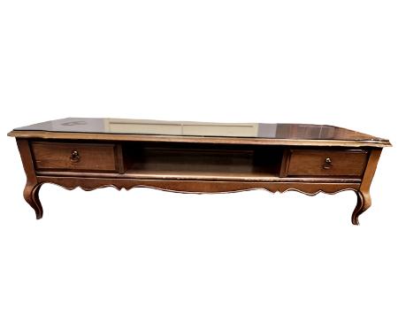 Antique Wood 2 Drawer Coffee Table  WDI224-20