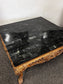 Ornate Carved Wood Coffee Table w/Marble Top WDI224-19