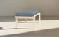 Interior Define Minimalist Wood Frame Denim Upholstered Ines Bench FFE258-210