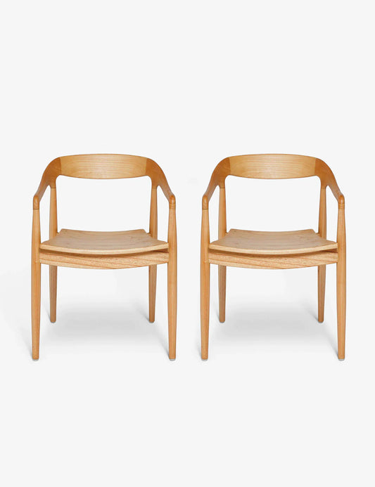 Lulu & Georgia Ida Dining Arm Chair (Set Of 2, Natural) FFE258-286