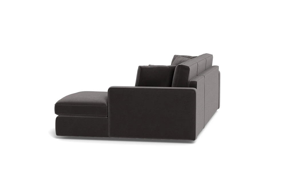 Interior Define James 3-Seat Chaise Sectional Right Side Cosmic Gray Upholstery FFE258-289