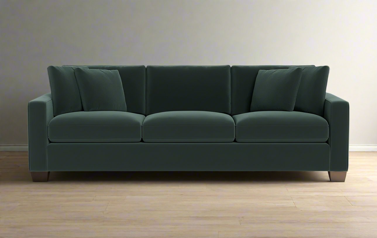 Interior Define James 3-Seat Essex (Dark Teal) Upholstered Sofa FFE258-223