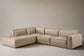 Castlery Jonathan Leather 5 Pc Sectional Sofa Couch FFE258-382