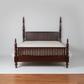 Bloomingdales Tradewinds Collection King Solid Distressed Walnut Bed Frame EJ276-6