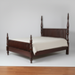 Bloomingdales Tradewinds Collection King Solid Distressed Walnut Bed Frame EJ276-6