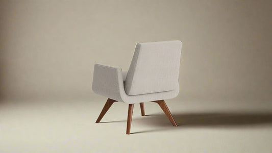BenchMade Modern Loyd Chair Charles Beige Mouse Fabric (2 Avail) FFE258-448