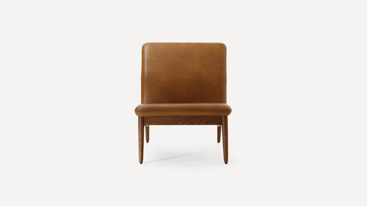 Burrow Gimlet Mid Century Style Chair Camel - Top Grain Leather (3 available) FFE-1296