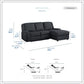 Latitude Run Lashanda 89.5"W Chenille Pull Tab Reclining Sectional Sofa Chaise FFE-762