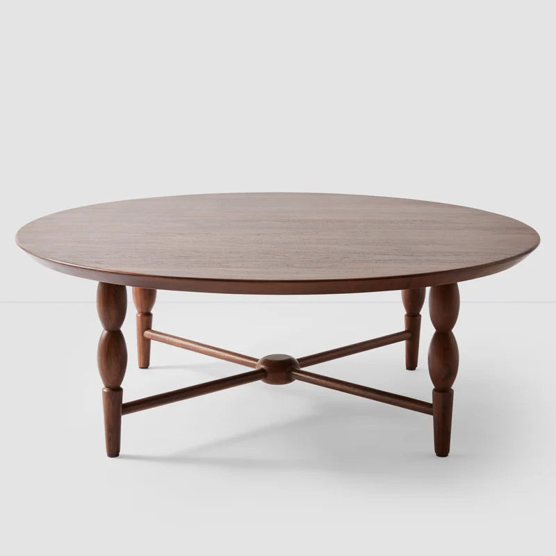 Leela Wood Coffee Acacia Wood Round Table FFW-1338