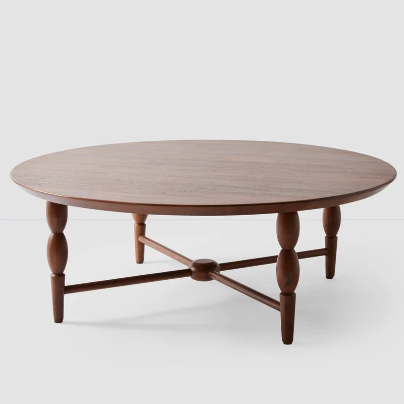 Leela Wood Coffee Acacia Wood Round Table FFW-1338