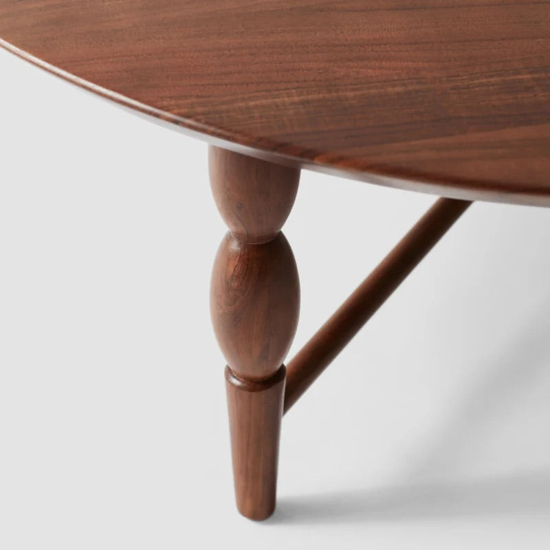 Leela Wood Coffee Acacia Wood Round Table FFW-1338