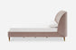 Castlery Lexi Queen Size Curved Tufted Headboard Bed Light Blush FFE-770