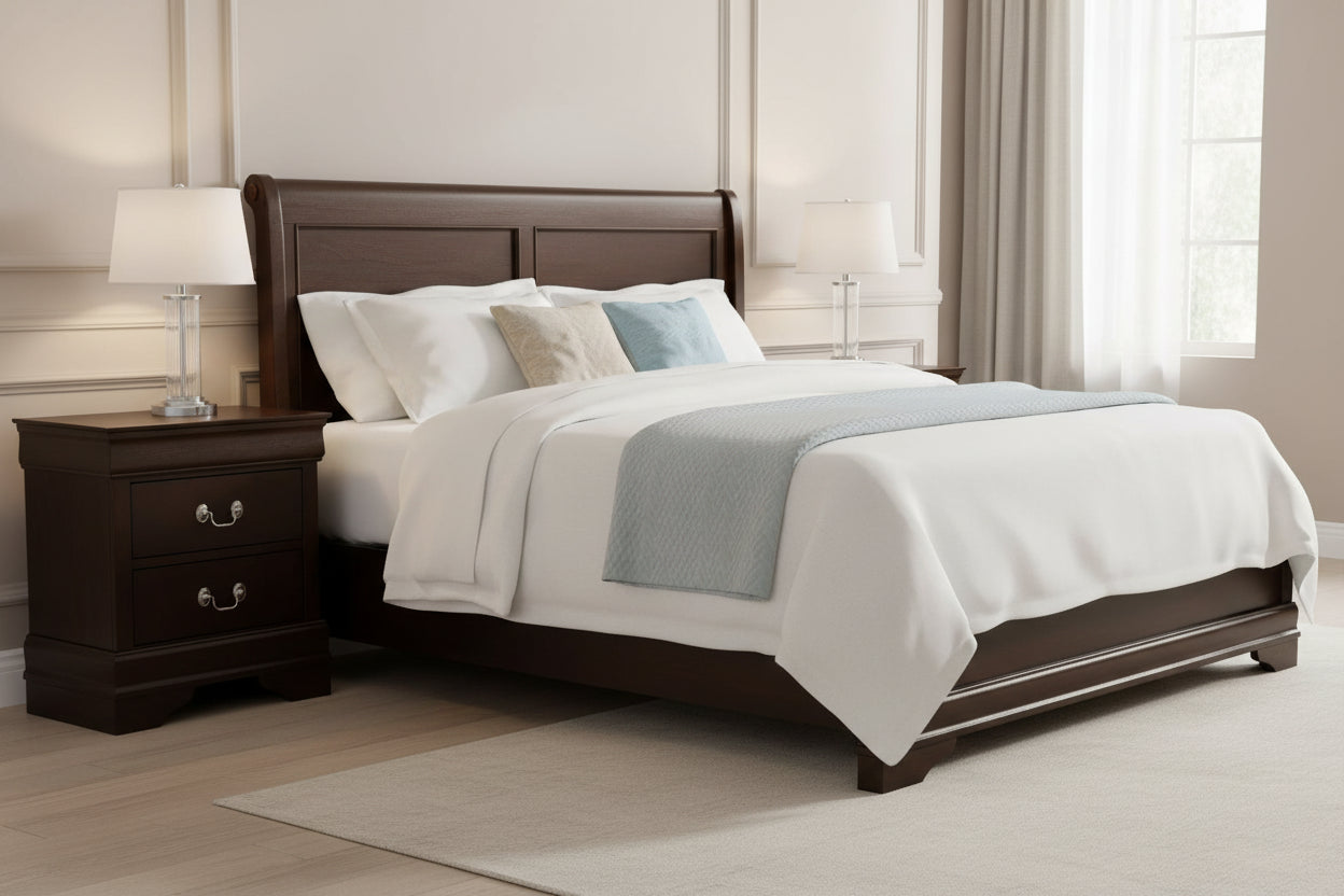 Louis Philippe 2-Drawer Nightstand FFE-1226