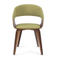Lowell Bentwood Chair w/Light Wood in Acid Green Linen Look Fabric FFW258-608