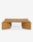 Lu Oak Contemporary Square Coffee Table by Eny Lee Parker FFE258-16