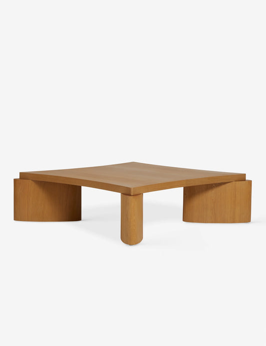 Lu Oak Contemporary Square Coffee Table by Eny Lee Parker FFE258-16