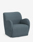 Lulu & Georgia Blue Tonal Stripe Baird Swivel Chair FFE-1398