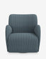 Lulu & Georgia Blue Tonal Stripe Baird Swivel Chair FFE-1398