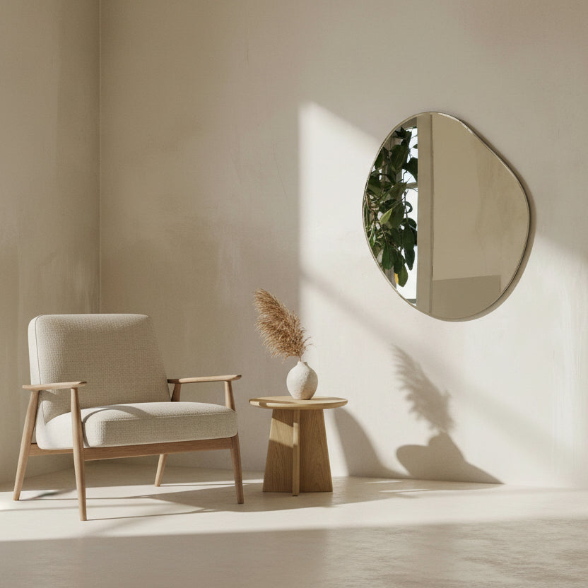 Ferm Living Pond Mirror Chrome Frame FFW-1136