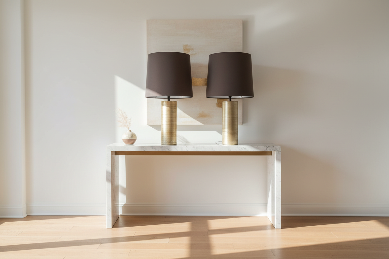 Set of 2 Mitchell Gold + Bob Williams Mila Cylindrical Lamps EJ276-9