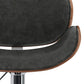 Marana 33" Bentwood Adj Swivel Bar Stool in Distressed Grey Leather FFW-1083