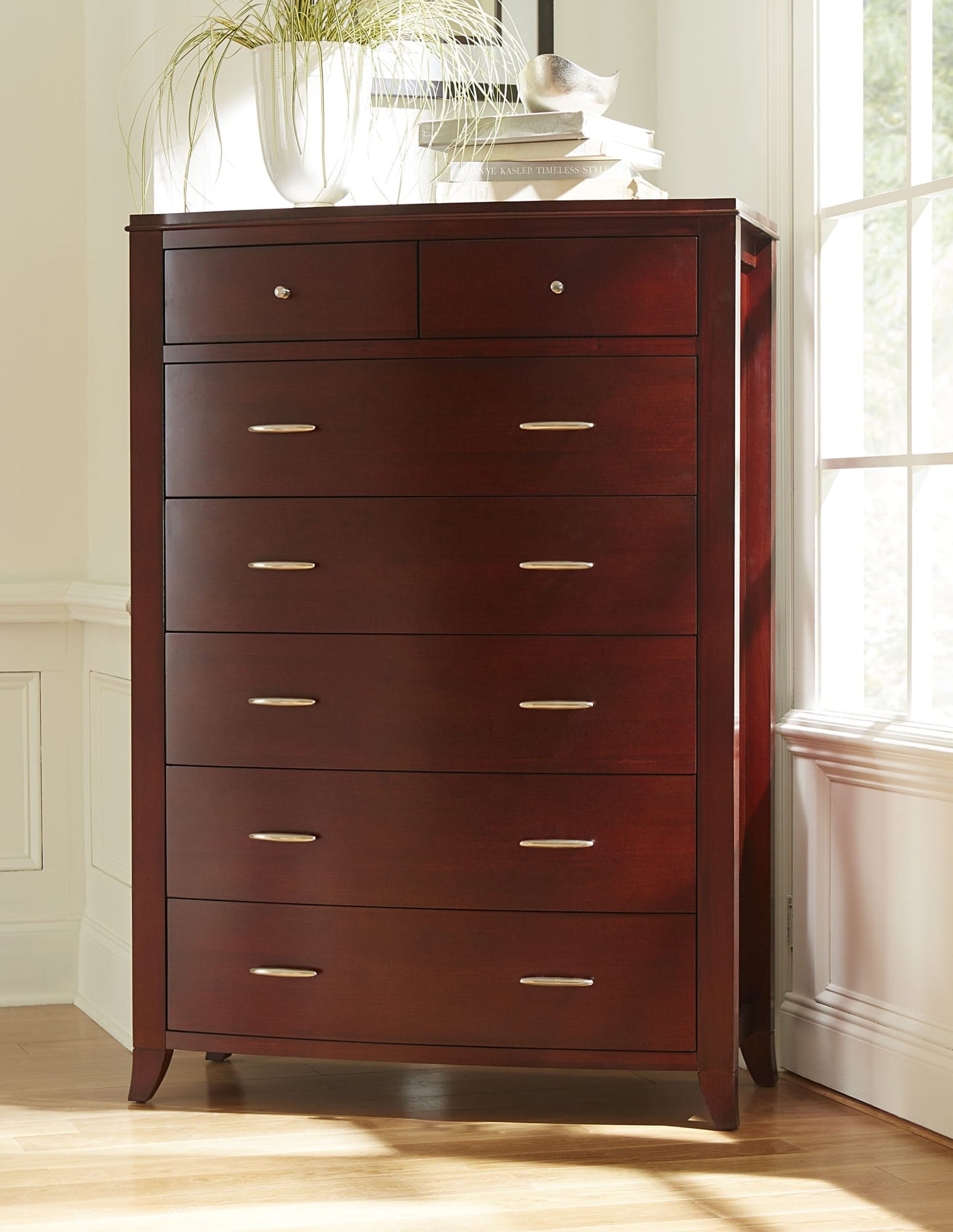 Modus Brighton Seven Drawer Chest Dresser in Cinnamon 2 FFE-1500