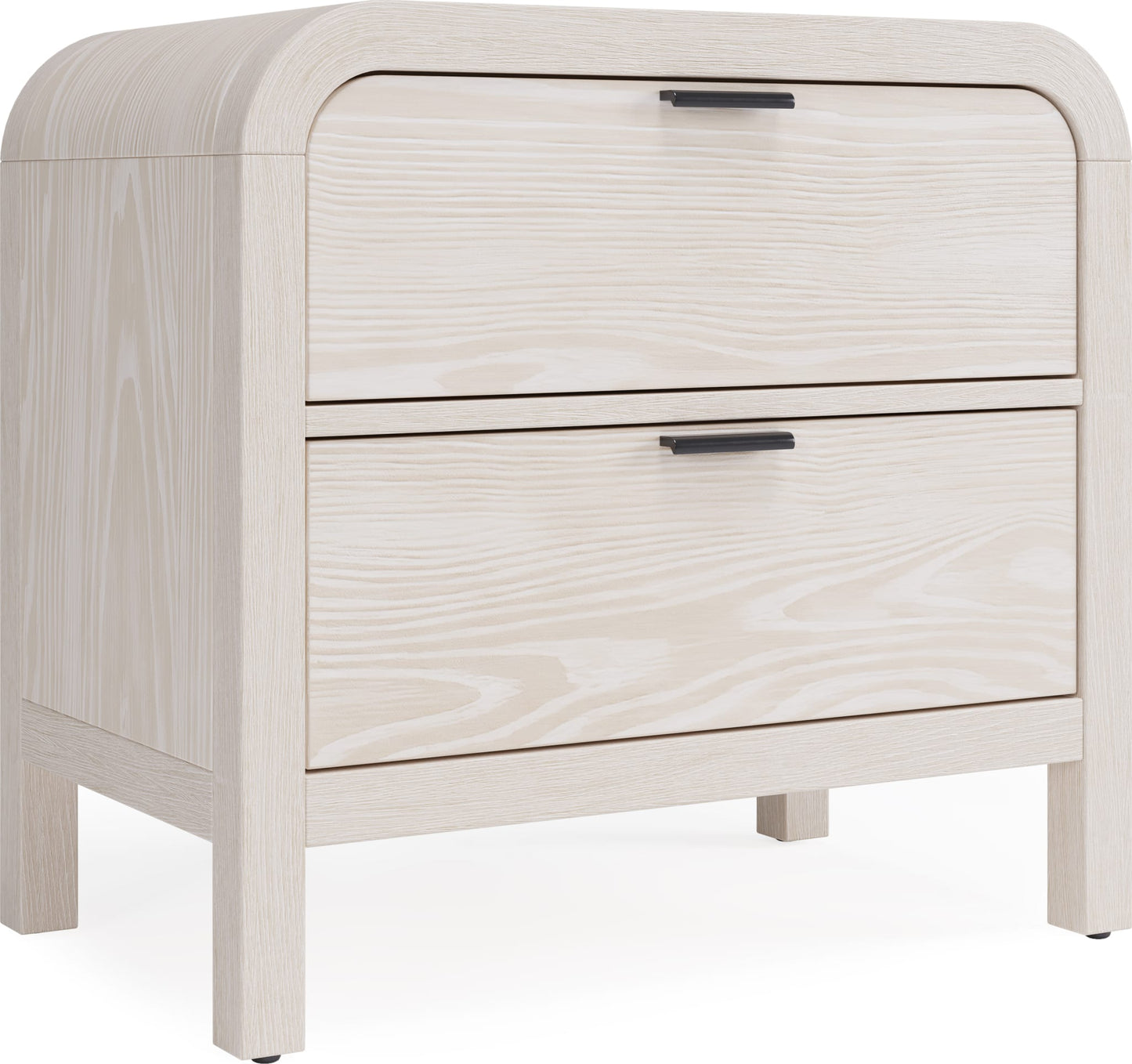 Modus  Drake Two Drawer USB-Charging Nightstand in Sugar FFE-1498