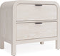 Modus  Drake Two Drawer USB-Charging Nightstand in Sugar FFE-1498