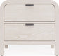 Modus  Drake Two Drawer USB-Charging Nightstand in Sugar FFE-1498