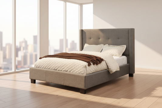 Modus Madeleine King-size Wingback Platform Bed 4 FFE-1480