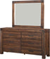 Modus Meadow Six Drawer Solid Wood Dresser in Brick Brown 2 FFE-1496