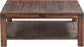 Modus Meadow Solid Wood Square Coffee Table in Brick Brown FFE-1495