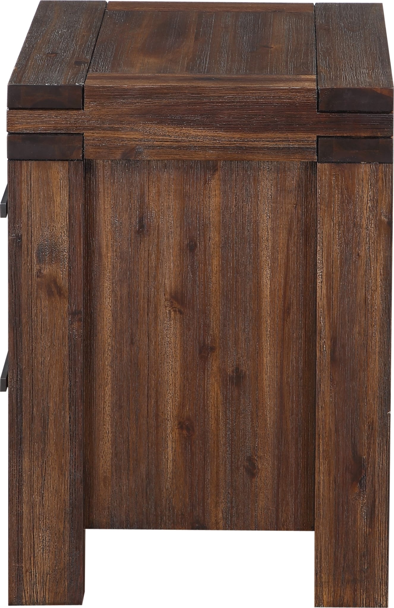 Modus Meadow Two Drawer Solid Wood Nightstand in Brick Brown 8 FFE-1474