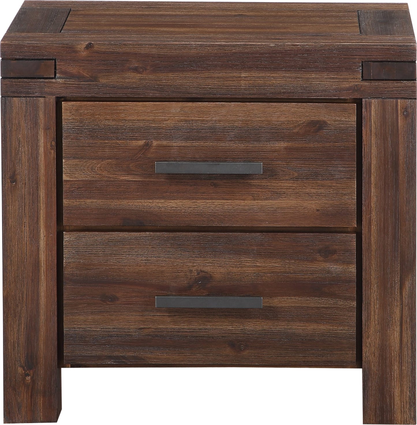Modus Meadow Two Drawer Solid Wood Nightstand in Brick Brown 8 FFE-1474