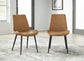 Modus Pair (2) Nicoya Upholstered Dining Chair in Buckskin Synthetic Leather & Black 6 FFE-1478