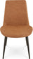 Modus Pair (2) Nicoya Upholstered Dining Chair in Buckskin Synthetic Leather & Black 6 FFE-1478