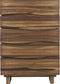 Modus Ocean Five Drawer Solid Wood Dresser Chest in Natural Sengon FFE-1483