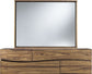 Modus Ocean Solid Wood Floating Glass Mirror in Natural Sengon 3 FFE-1503