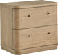 Modus  Penny Two Drawer White Ash Nightstand in Buff Cream FFE-1499